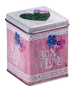 Кутия за чай "Box of Love" с квадратен капак 25гр.