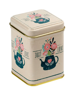 Средна квадратна кутия за чай с капак Just Love 50гр.