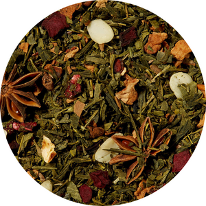 Смес от зелен чай Sencha Winter с Нар и Канела
