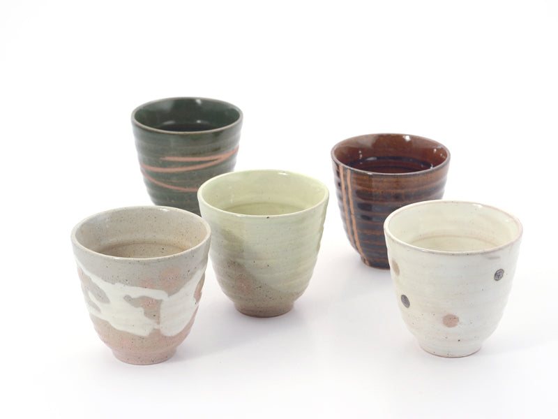 Чаен сет от японска керамира Takashi от 5 чаши