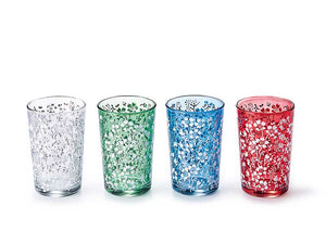 Комплект от 4 стъклени цветни чаши "Suleika" по 200 мл