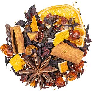 Плодов ароматизиран чай с вкус на портокал и канела