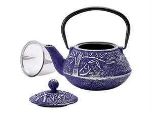 Чугунен чайник Huan синьо-сребрист 750 мл
