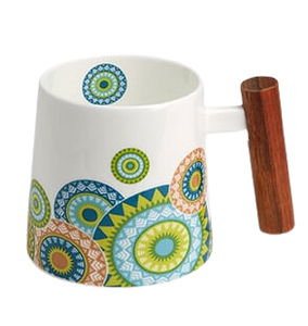 Чаша за чай с дървена дръжка Ramon 350мл.