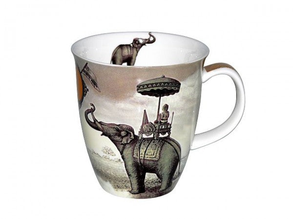 Чаша за чай от костен порцелан Sepia Elephant 350мл