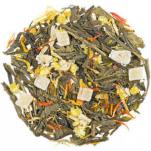 Зелен ароматизиран чай „Тропически цветя“
