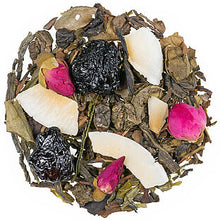 Заредете изображение във визуализатора на галерията – Смес от зелен и бял ароматизиран чай „Бяла череша”
