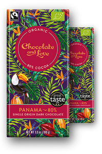 Panama веган органичен веган шоколад, 40гр, 80% какао от Chocolate and Love