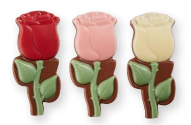 ICKX Belgian Chocolatier ROMANTIC ROSES Milk - red / pink / white EP002057 -50гр
