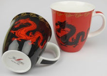 Заредете изображение във визуализатора на галерията – Чаша за чай Dragon Red 350ml
