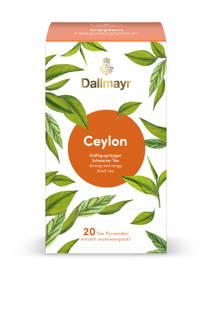Dallmayr силен и пикантен черен чай Цейлон 20 сашета