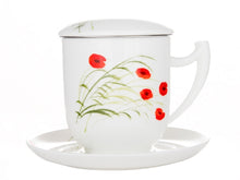 Заредете изображение във визуализатора на галерията – Чаша за чай с цедка от фин костен порцелан Caprice 380мл.

