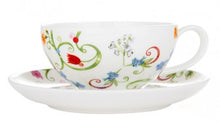 Заредете изображение във визуализатора на галерията – Чаша за чай с чинийка Fleurette 180мл
