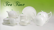 Заредете изображение във визуализатора на галерията – Tea time порцеланова кана за чай с подгревател 1L
