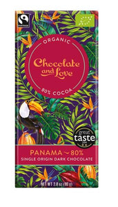 Оганичен веган шоколад, 80гр, 80% какао от Chocolate and Love Panama